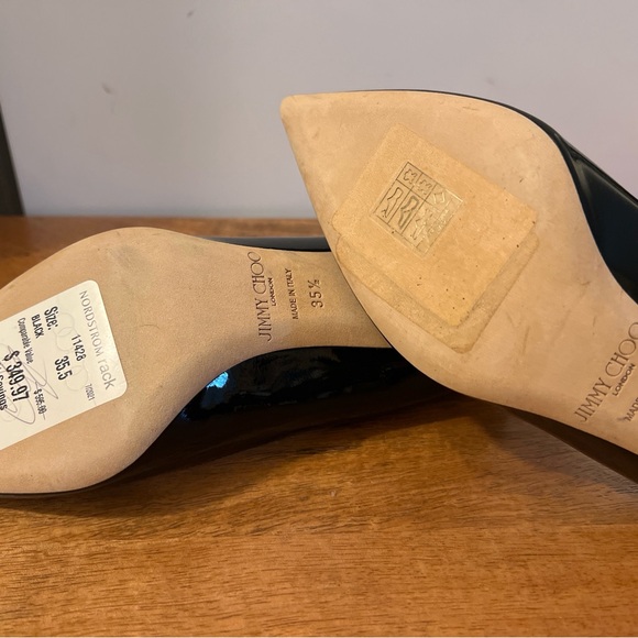 Jimmy Choo Black Patent Leather Kitten Heels – Size 35.5 (US 5.5) - Picture 4 of 9